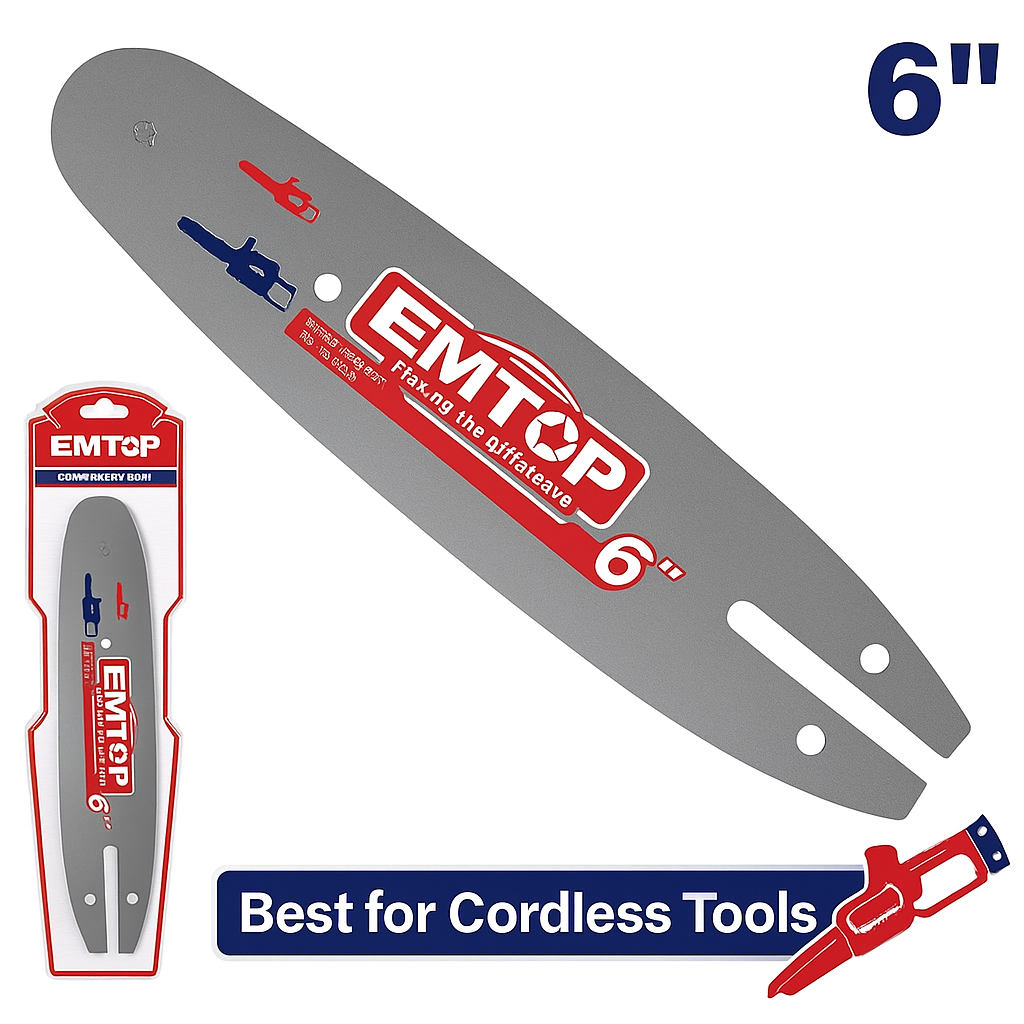 Espada para motosierra EMTOP 6" (150 mm) compatible con modelos ELGA2068 / ELGA20682 / ULGA20682
