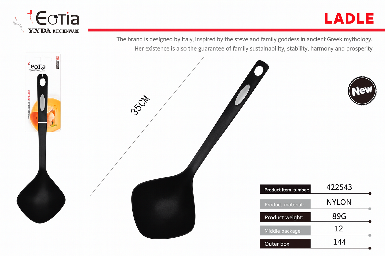 Cucharón de Cocina de Plástico – Ligero, Resistente y Práctico