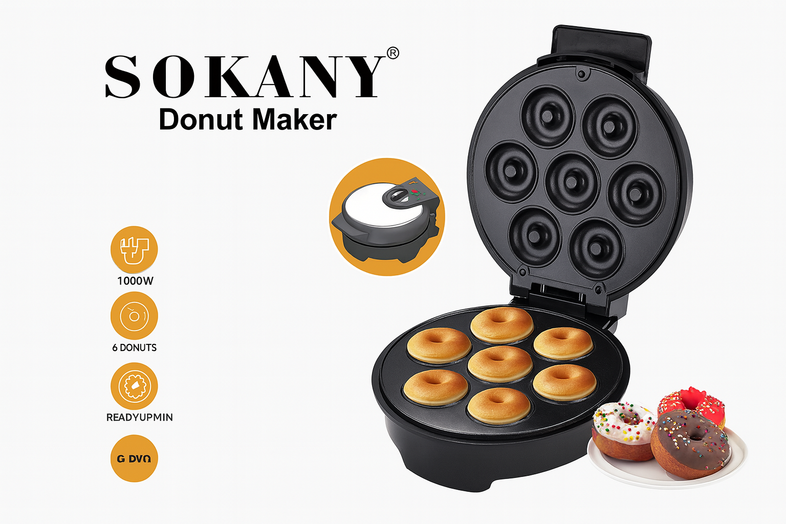 Máquina para Donas  110V – Dulzura y Diversión en tu Cocina