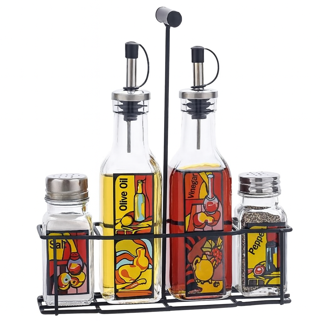 Set de cristal para condimentos KA