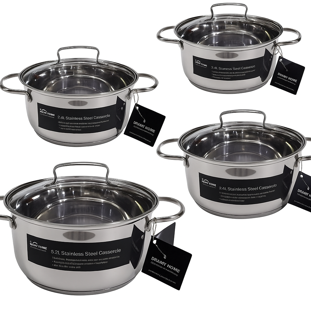 Olla  de Acero Inoxidable – 24 cm