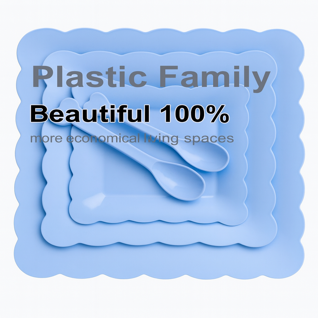 kit de plato y cuchara de plastico para