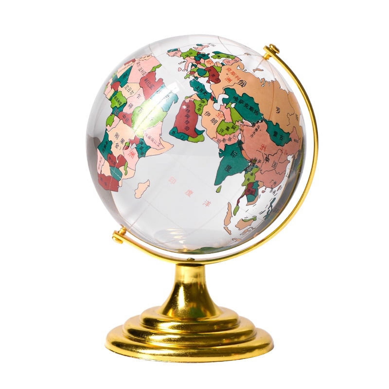 Adorno decorativo de globo del mundo para mesa.
