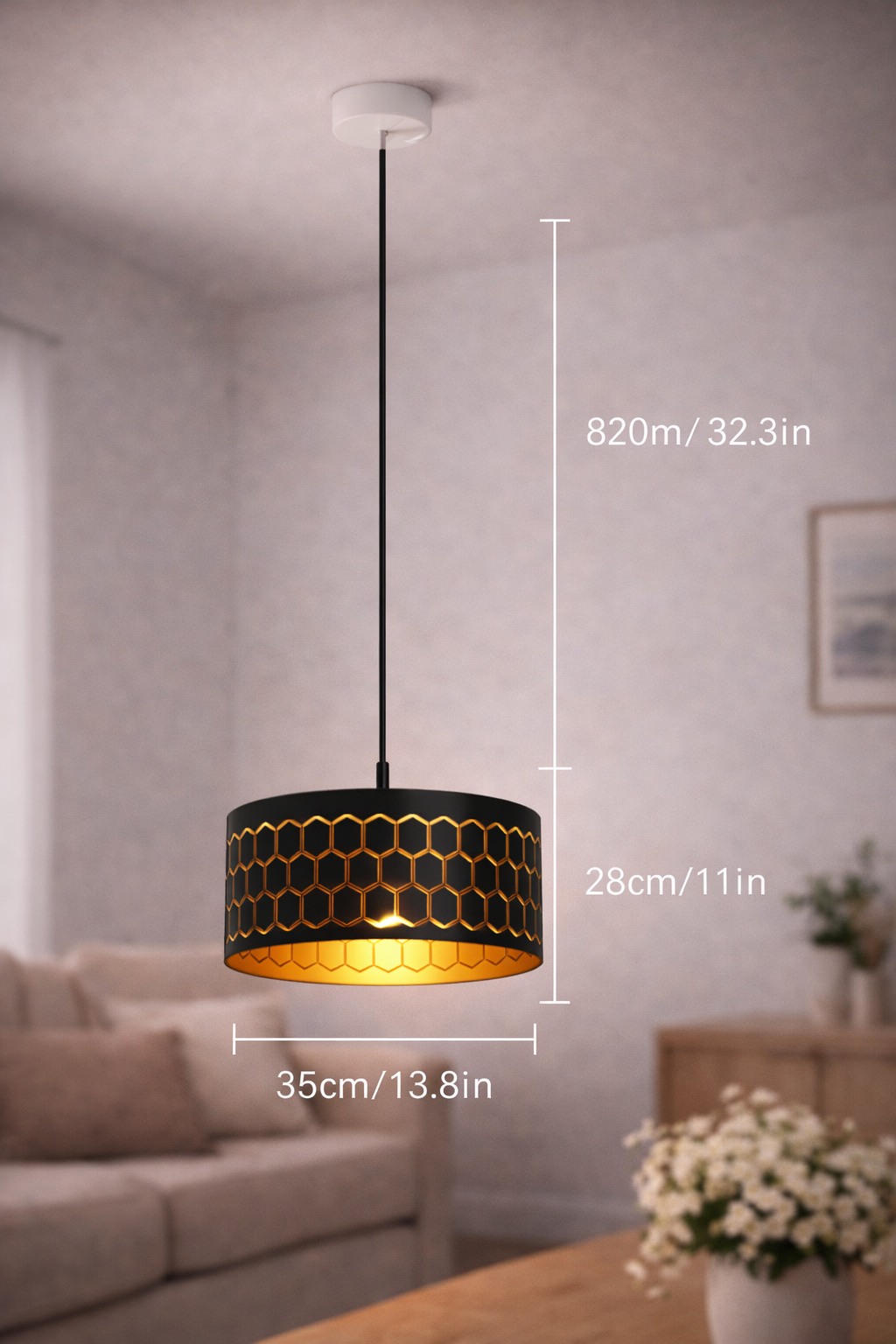 Lámpara LED Decorativa de Techo Colgante