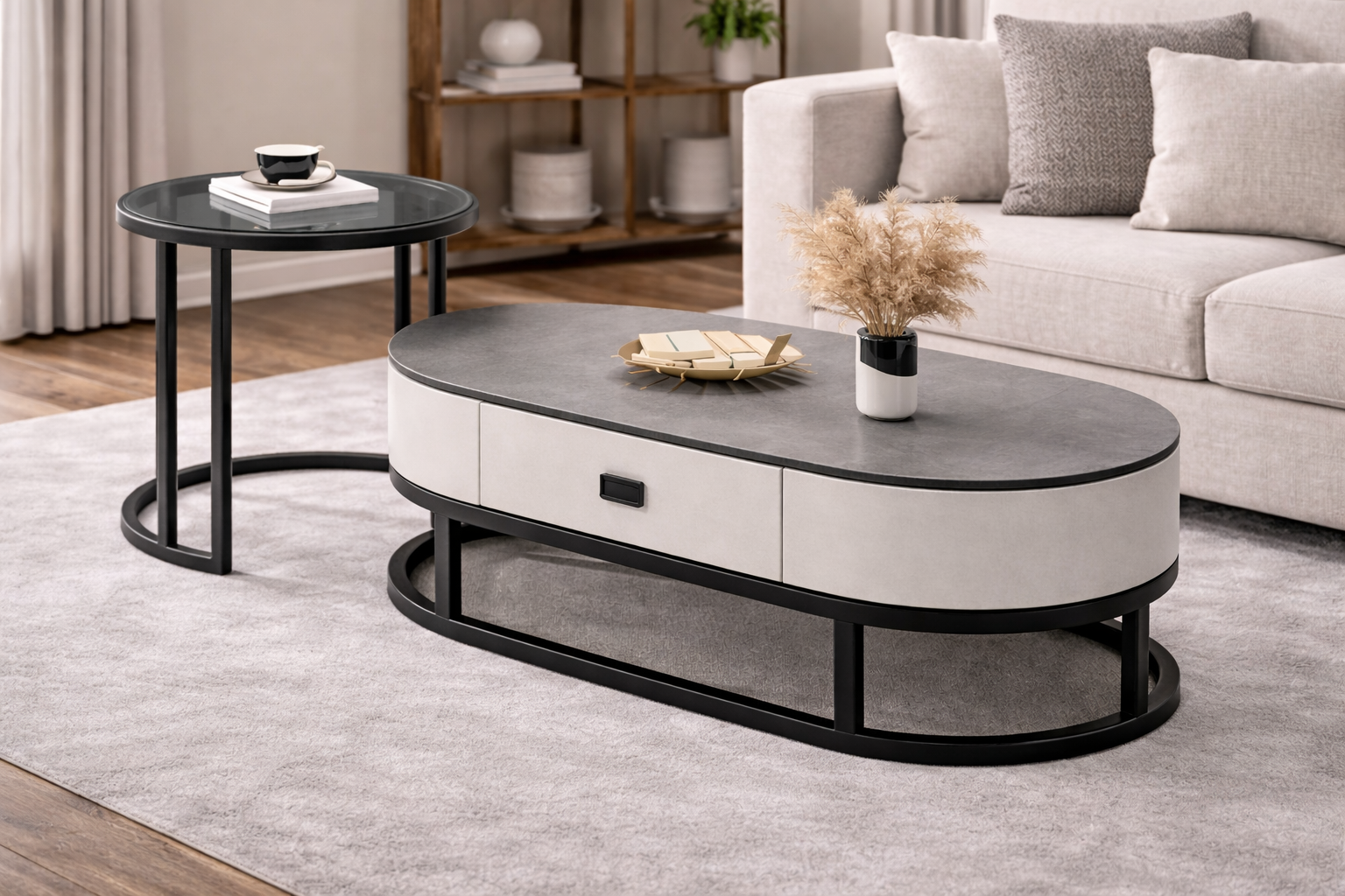 Conjunto de mesa de centro para sala 