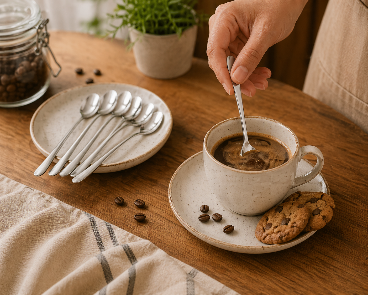 Juego de Cuchara para cafe – Elegantes, Resistentes y Funcionales