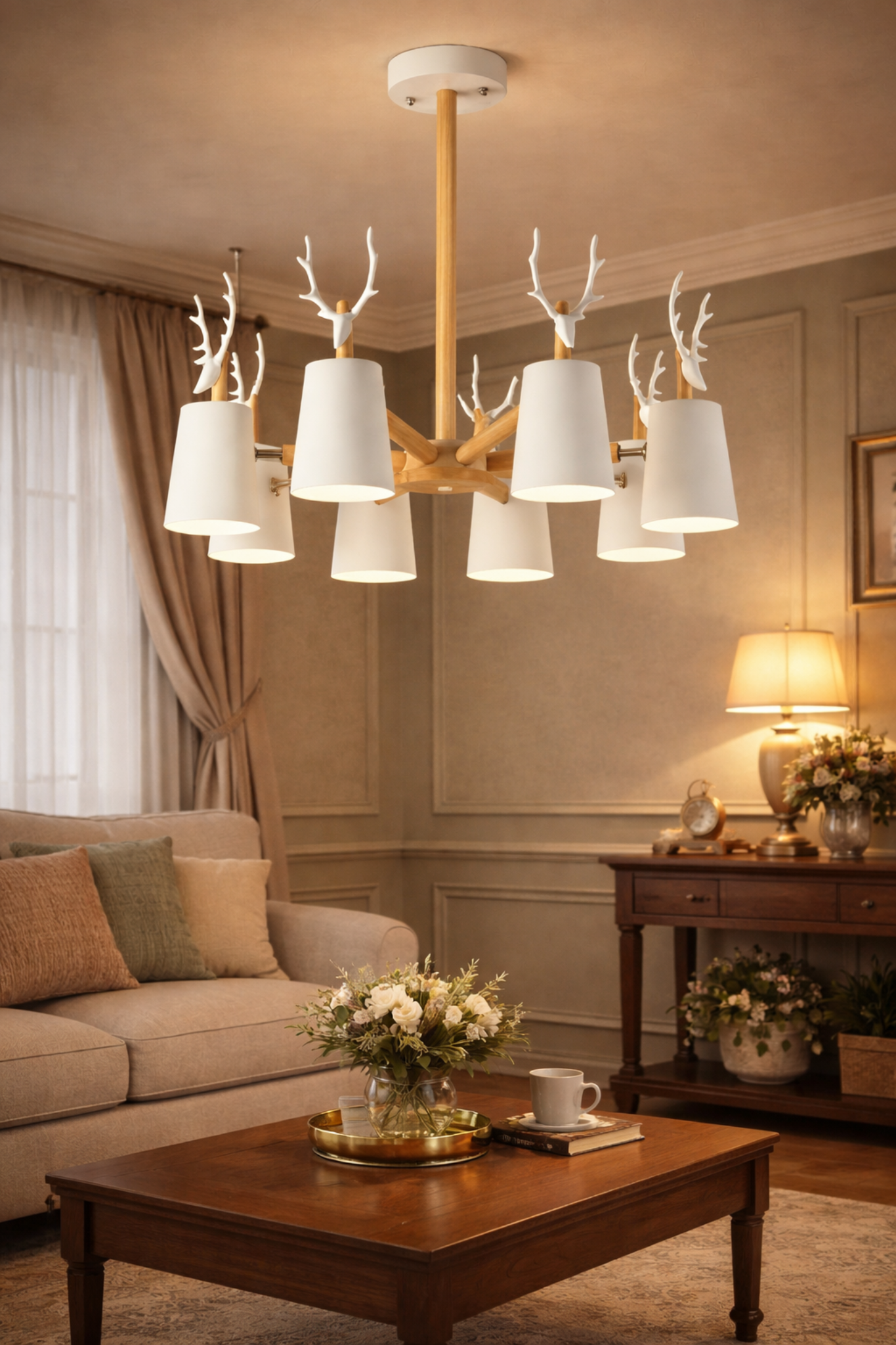 Lámpara LED de Techo Colgante- Estilo Nórdico y Toque Natural