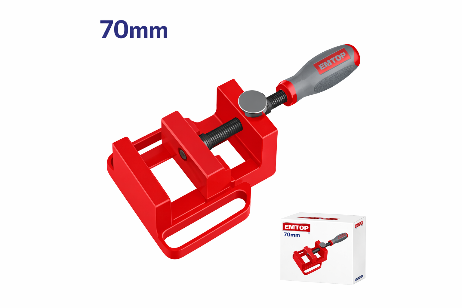 Prensa de Banco para Taladro de Columna EMTOP 70mm - Estabilidad Industrial
