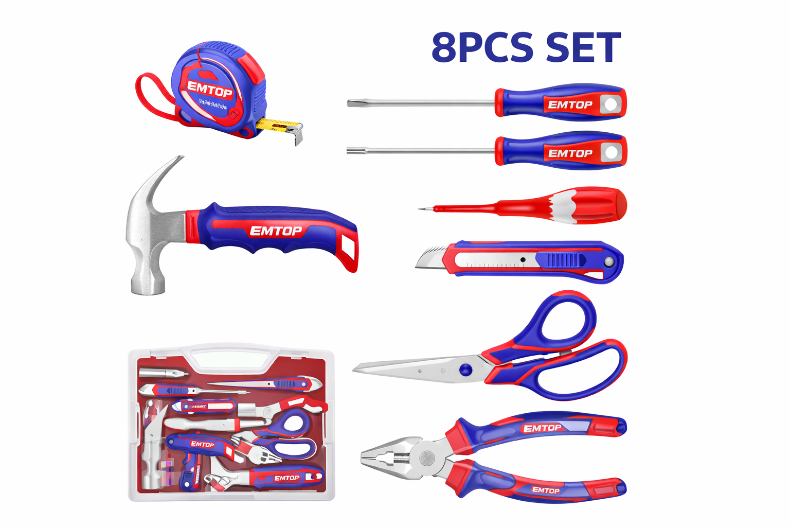 Set de Herramientas Manuales EMTOP – El Kit Esencial para tu Hogar