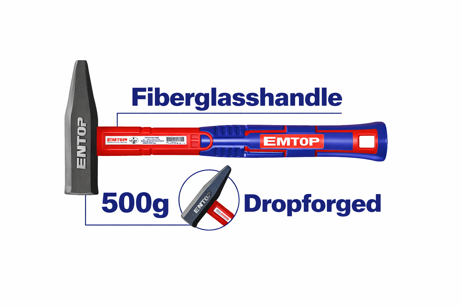 Martillo de Maquinista EMTOP: Precisión y Resistencia Profesional