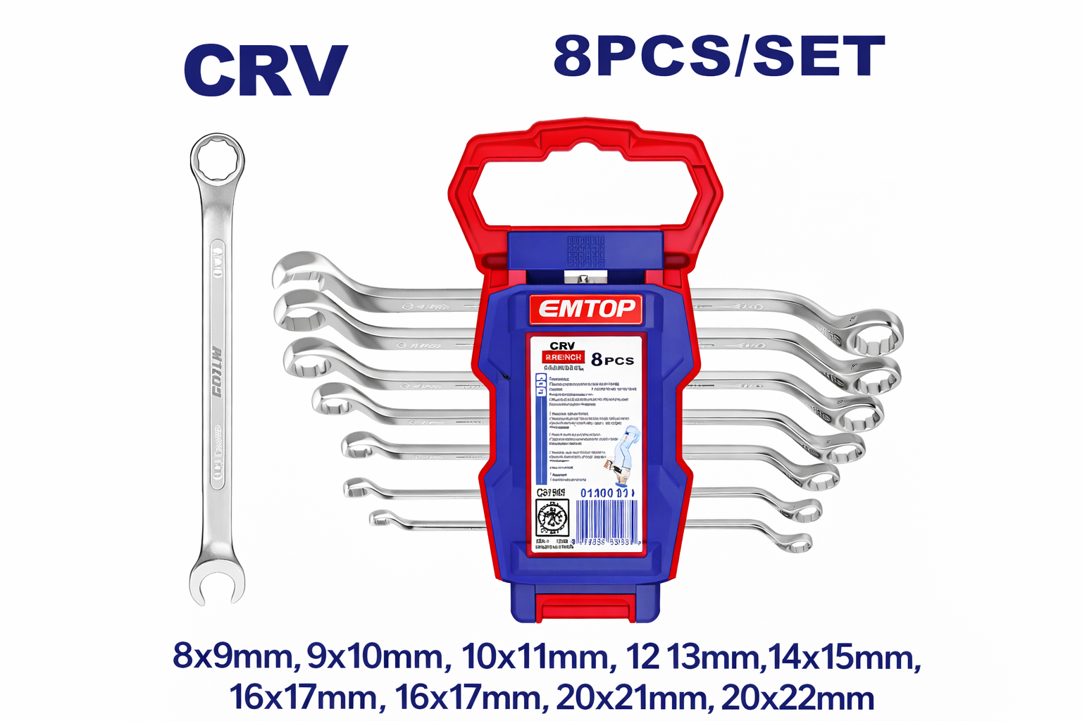 Set de Llaves Estriadas Acodadas EMTOP - Precisión en Espacios Confinados