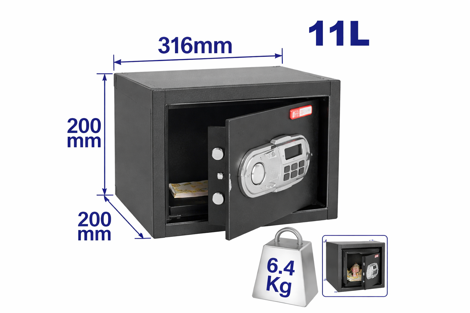 Caja Fuerte Electrónica EMTOP - Seguridad y Confianza Total