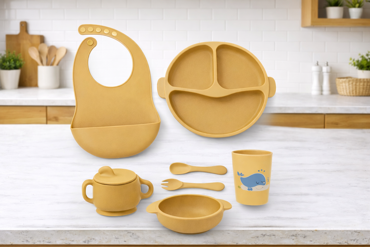 Plato silicona infantil con caja