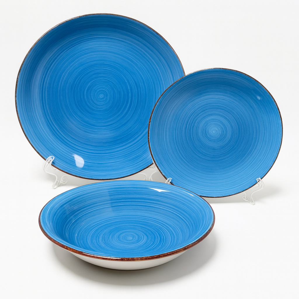Set de plato y bowl de ceramica variedad