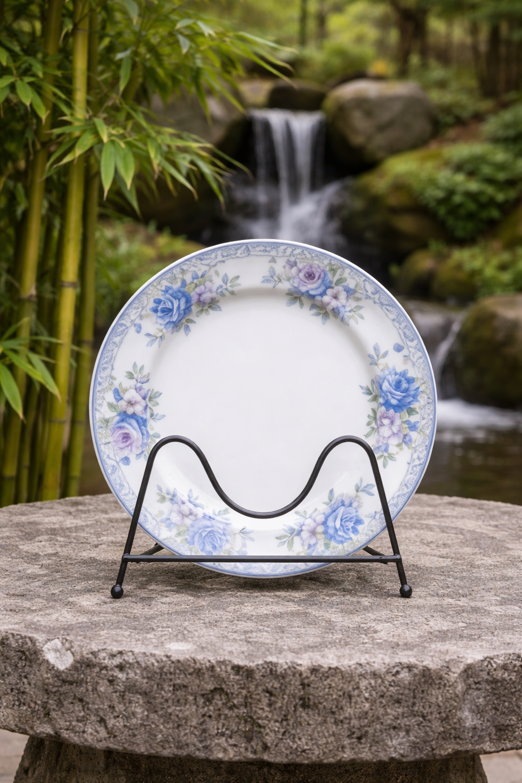 8" Plato plano con estampado