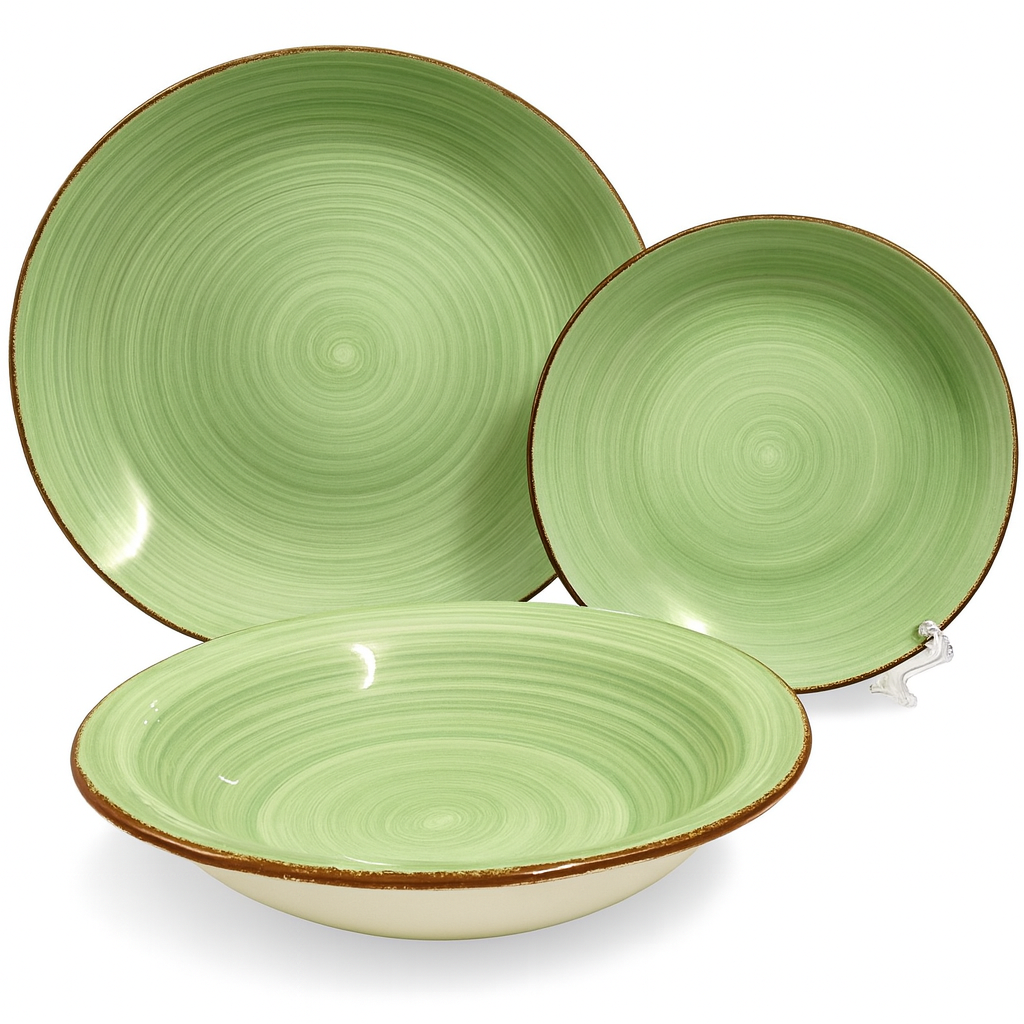 Set de plato y bowl de ceramica variedad
