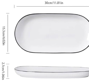 Plato ovalado 30 cm