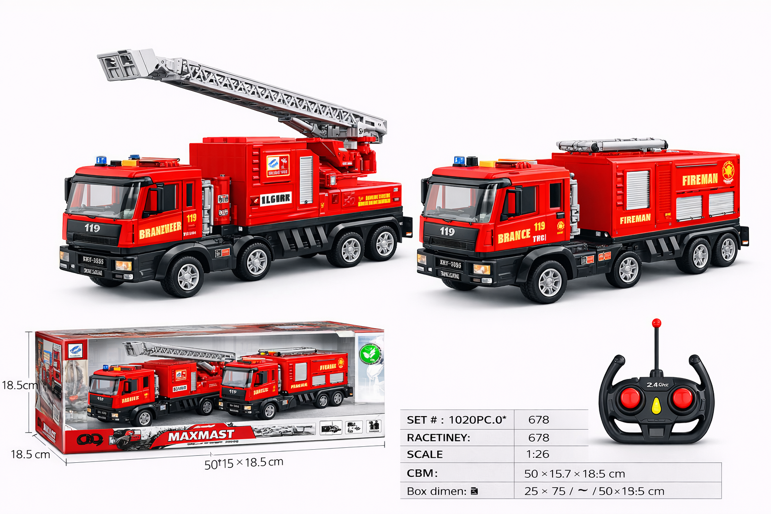 Carrito Bombero de Fricción