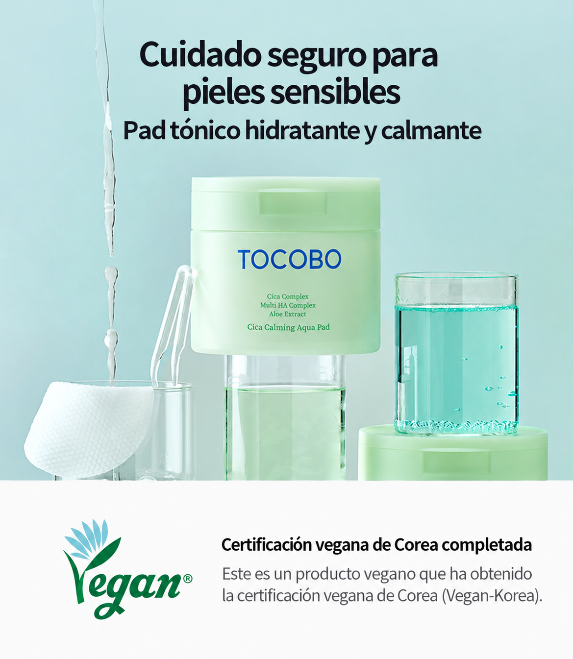 Cica Calming Aqua Pad 60 unidades