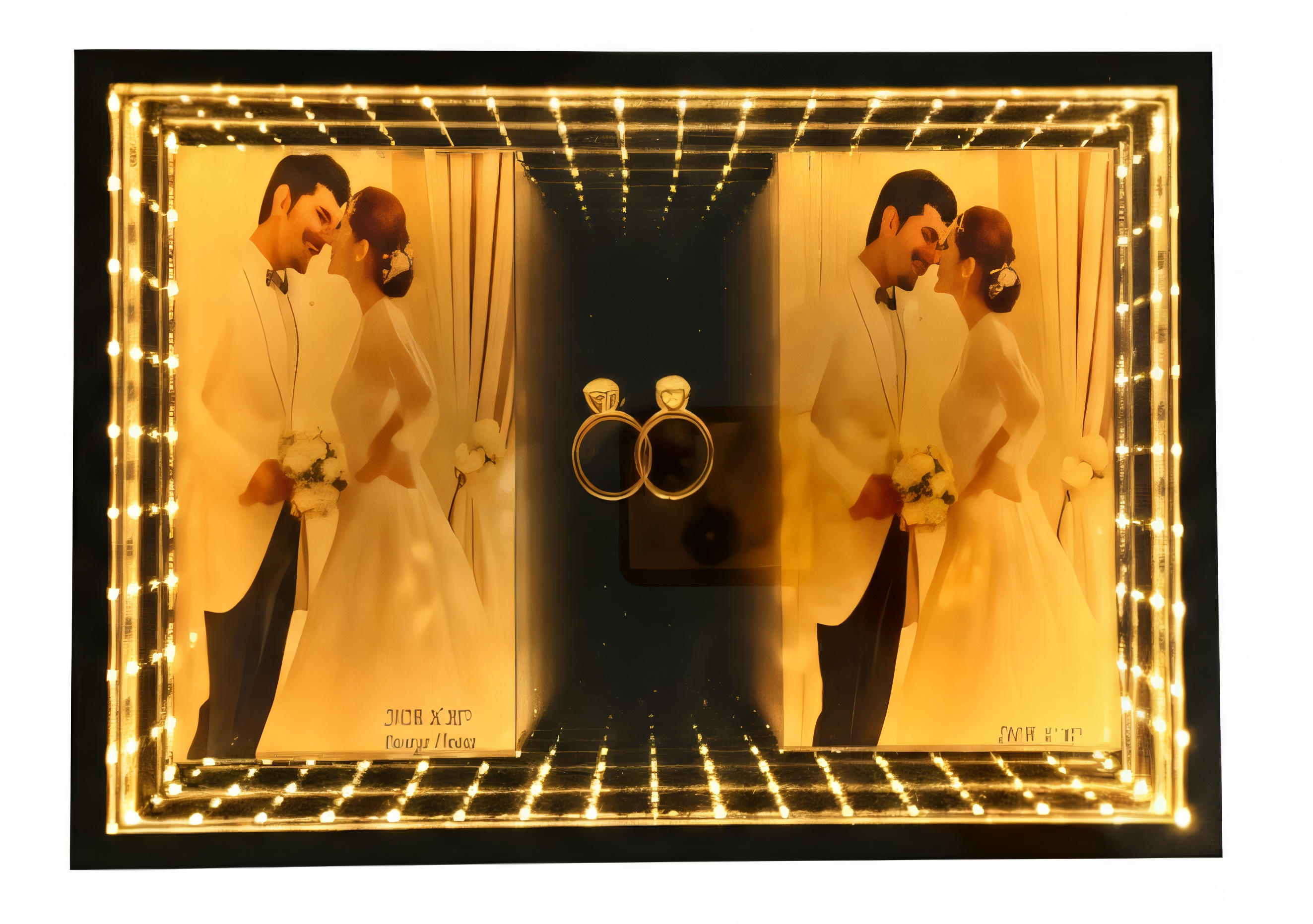 Portarretrato decorativo para matrimonio
