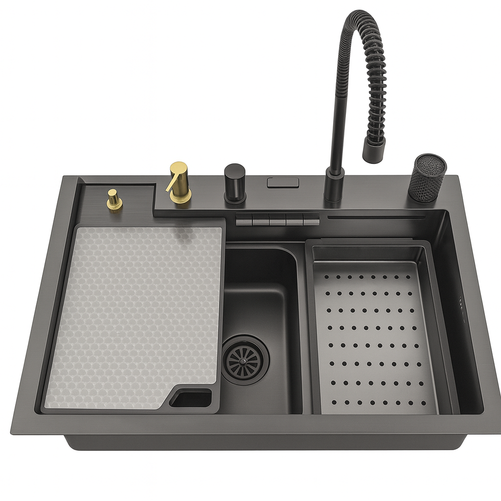 JUEGO DE LAVATRASTOS – ACERO SUS 201 DE SOBREPONER | Ultra Resistente y Súper Completo