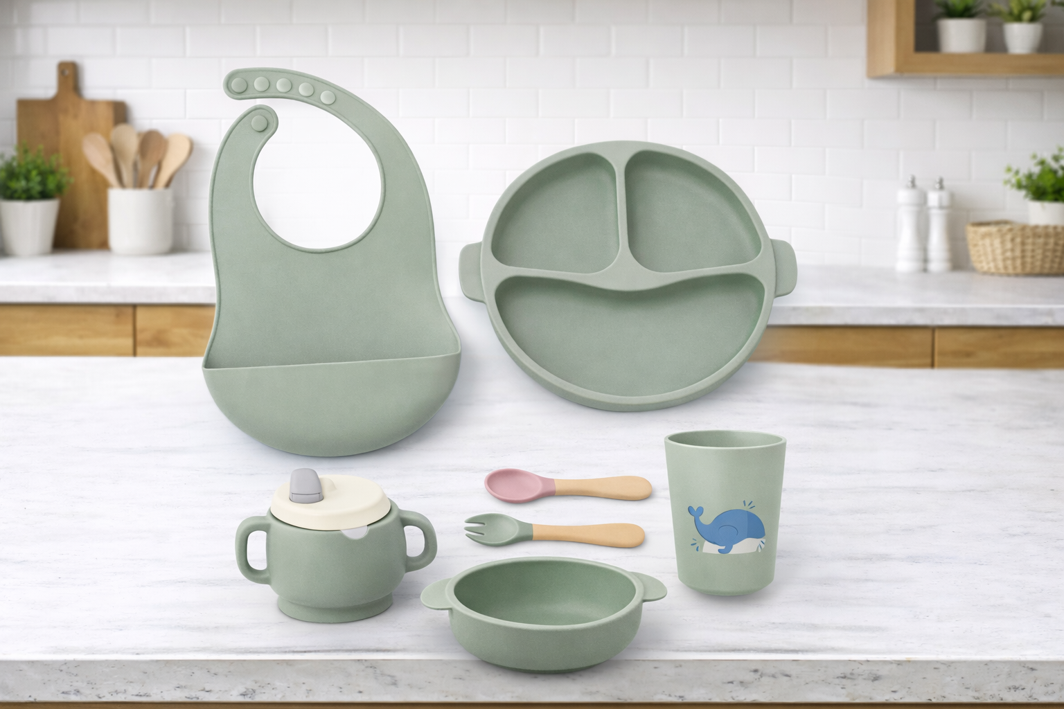 Plato silicona infantil