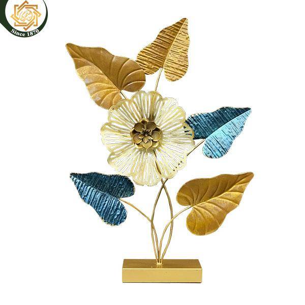 Adorno Decorativo de Metal para Mesa – Diseño Floral Elegante ✨🏡