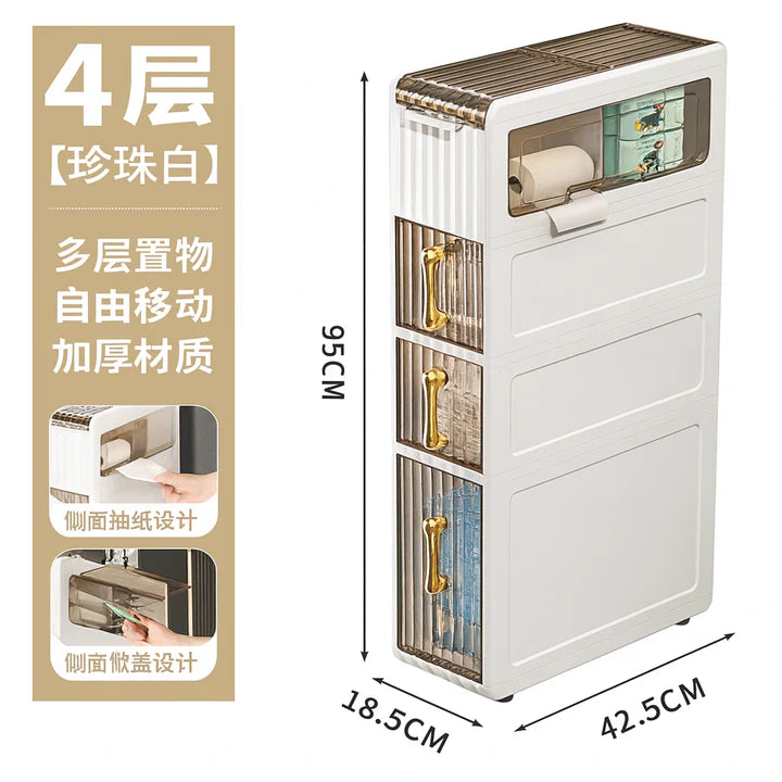 Gabinete de plástico para almacenamiento.