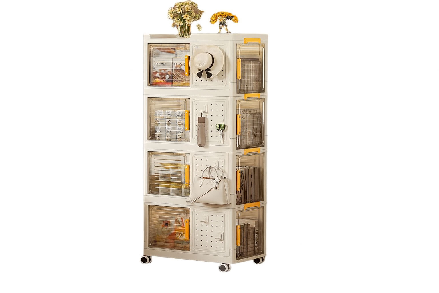 Caja organizadora plástica para libros