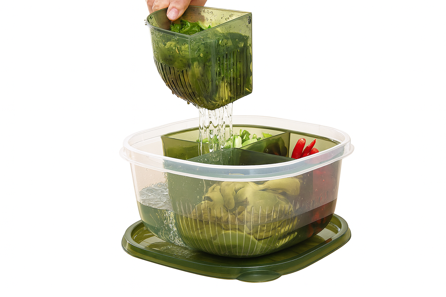 Cesta de Escurrido  – Mediana con Divisiones | 16.5 × 7.8 cm