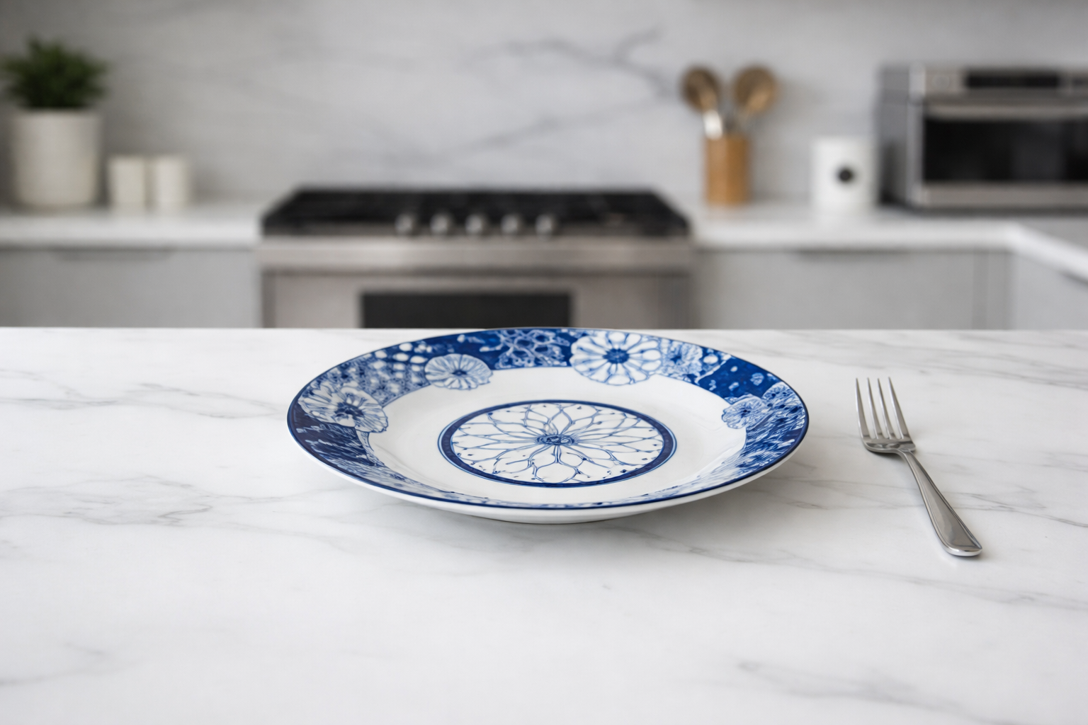 Plato sopero con estampado
