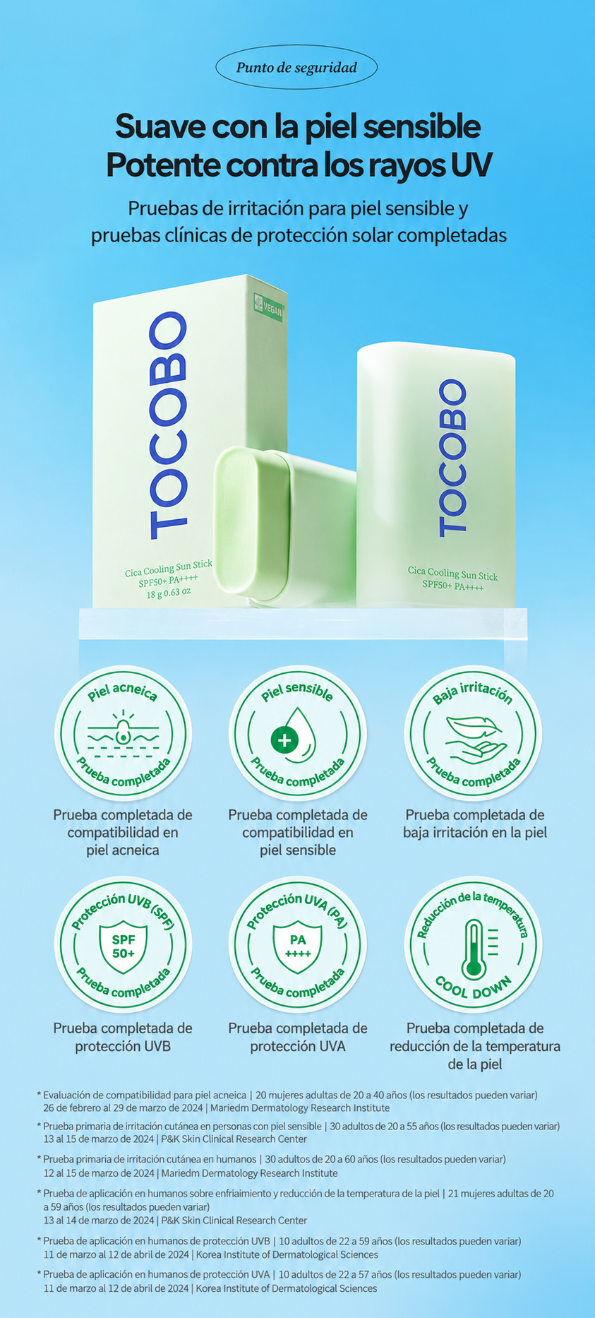 [ TOCOBO ] Cica Cooling Sun Stick SPF50+ PA++++ – 18 g