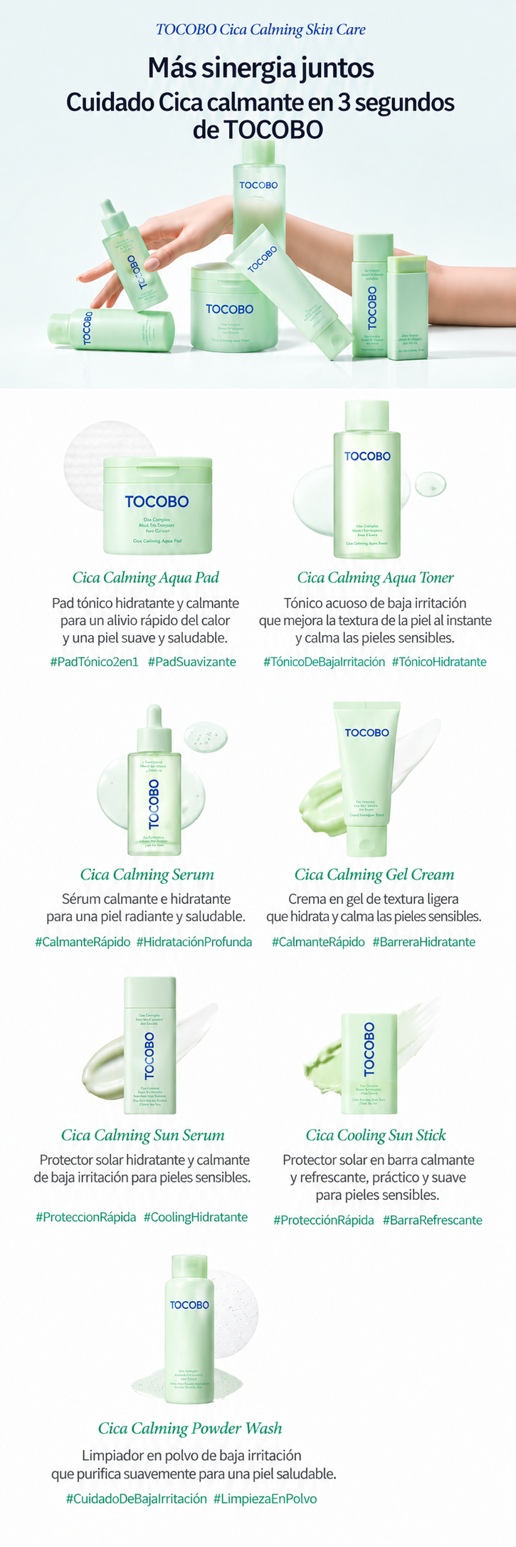 Cica Calming Aqua Pad 60 unidades