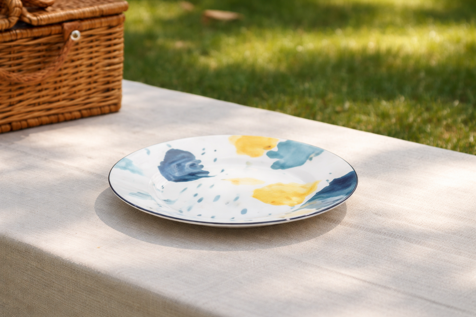 Plato sopero con estampado