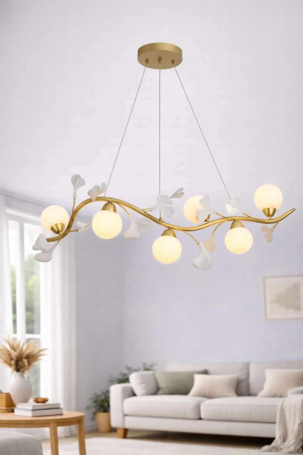 Lámpara Colgante Artística – Elegancia Escultórica