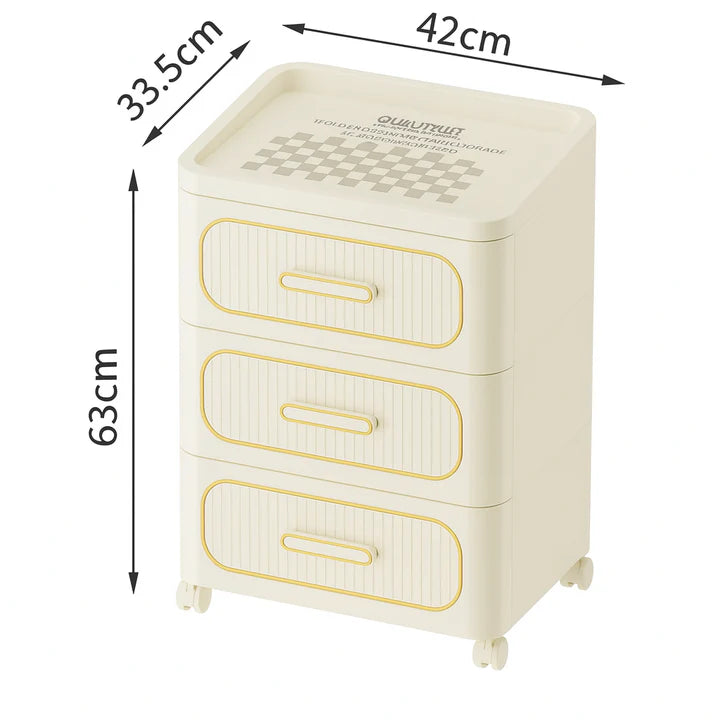 Mesita de noche de plástico