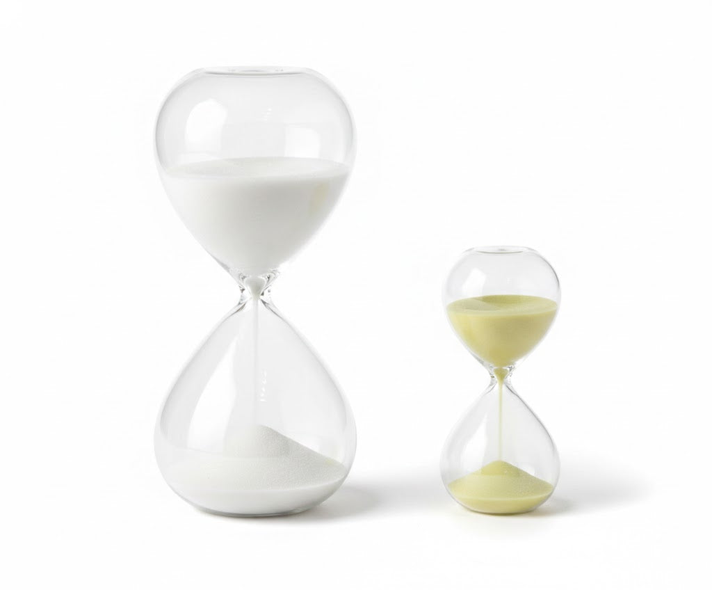 Reloj de arena decorativo