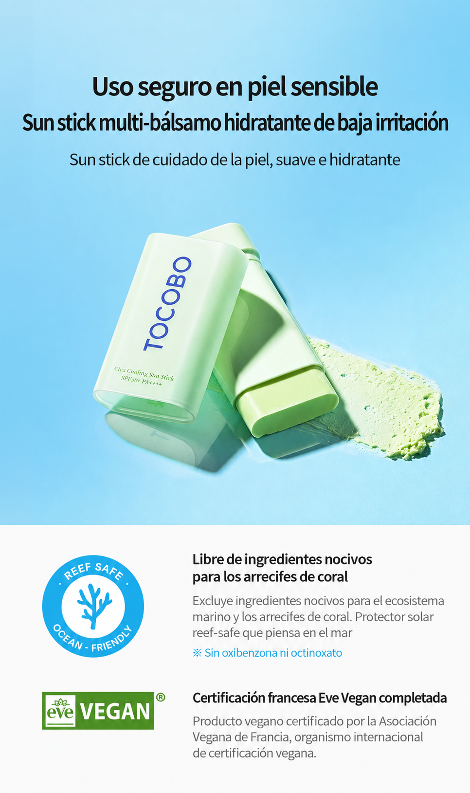 [ TOCOBO ] Cica Cooling Sun Stick SPF50+ PA++++ – 18 g