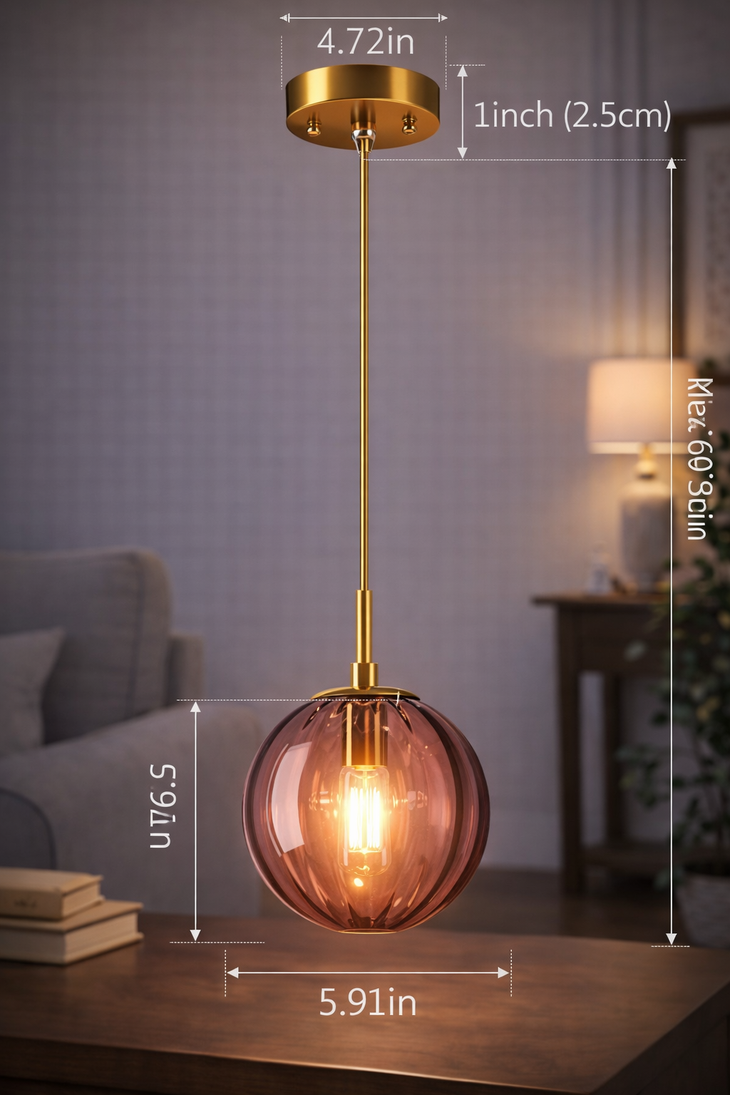 Lámpara LED Decorativa de Techo Colgante