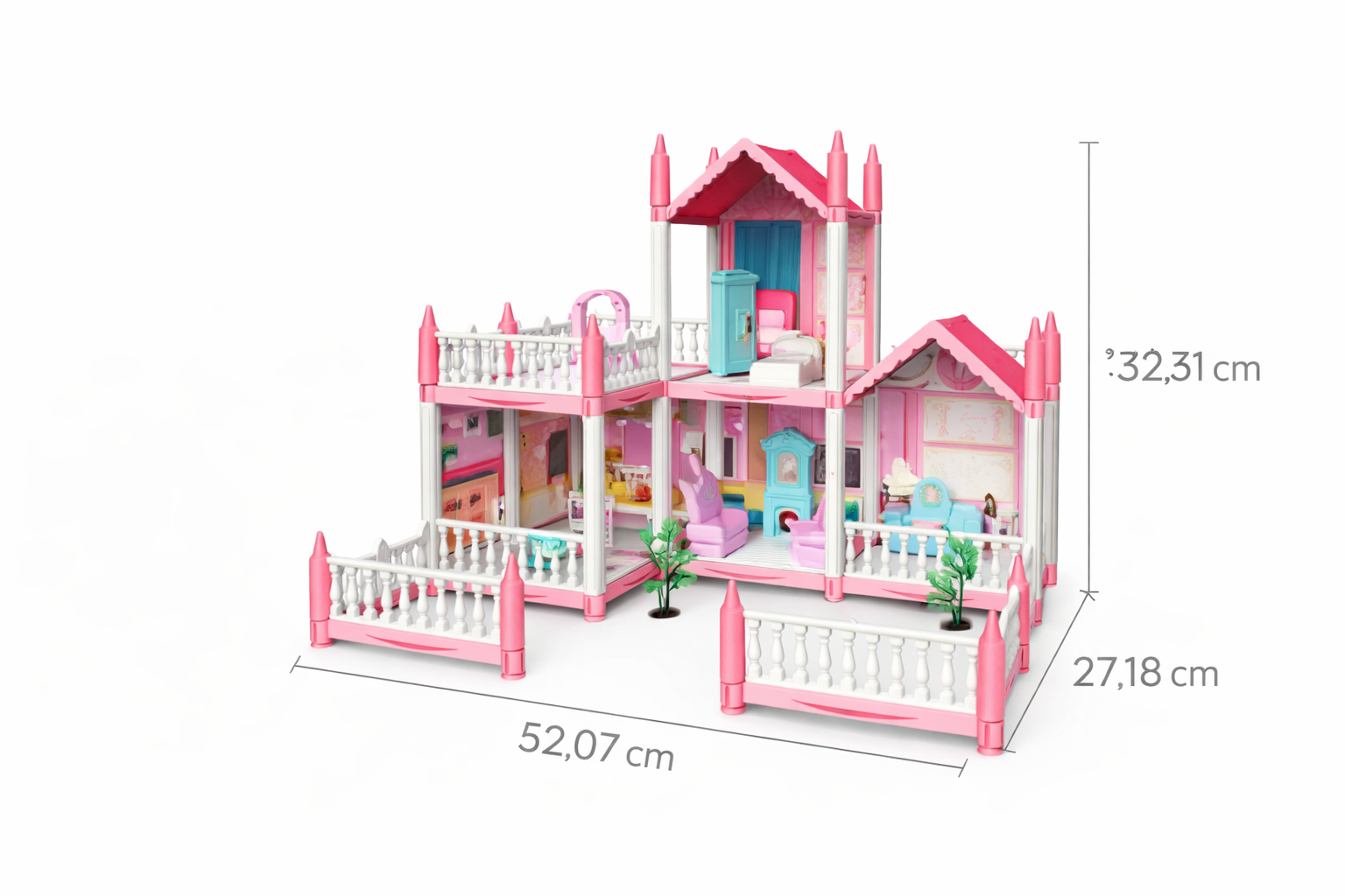 Casa de Muñecas de Plástico