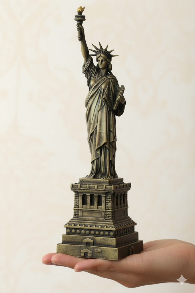 Adorno decorativo de estatua para mesa.