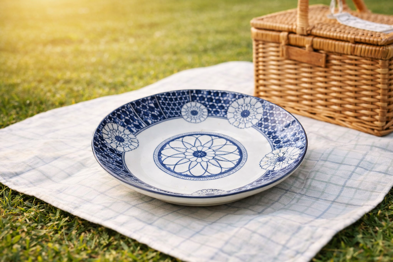 Plato con estampado