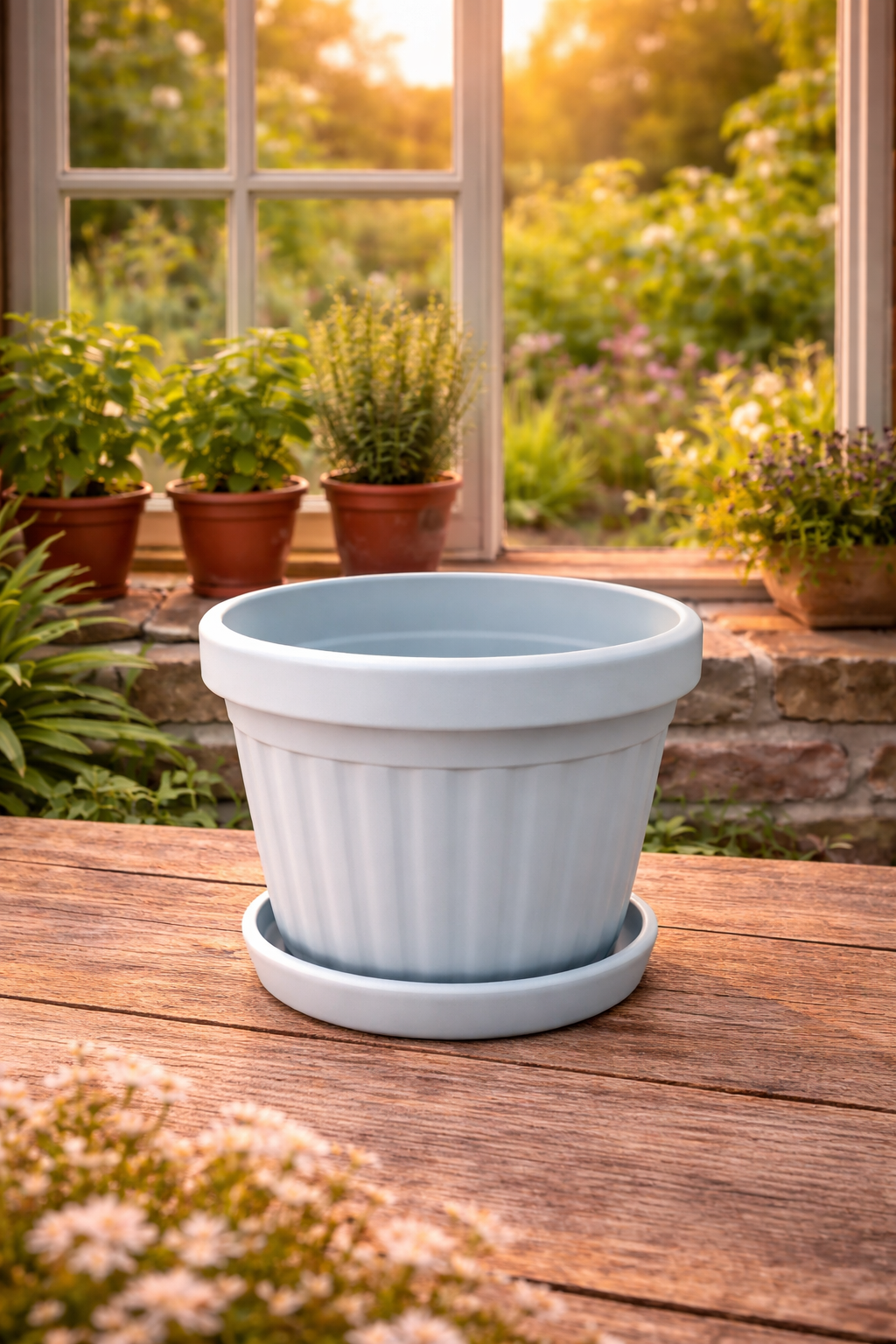 MACETA MODERNA PARA PLANTAS MEDIANAS