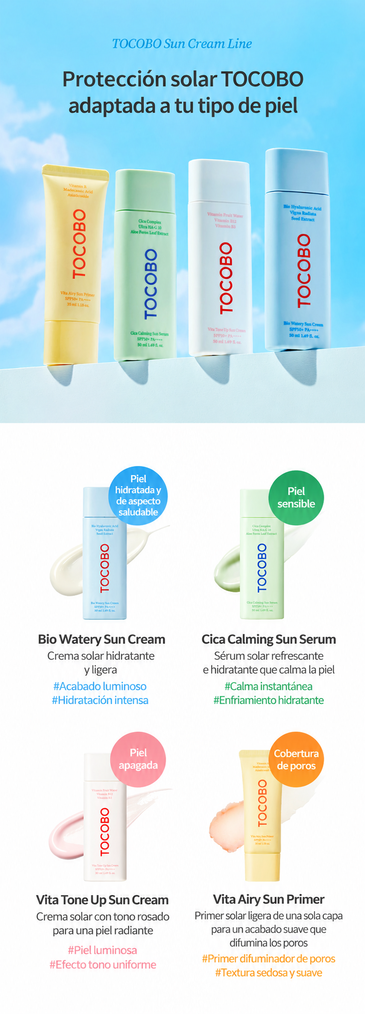 [ TOCOBO ] Bio Watery Sun Cream SPF50+ PA++++
