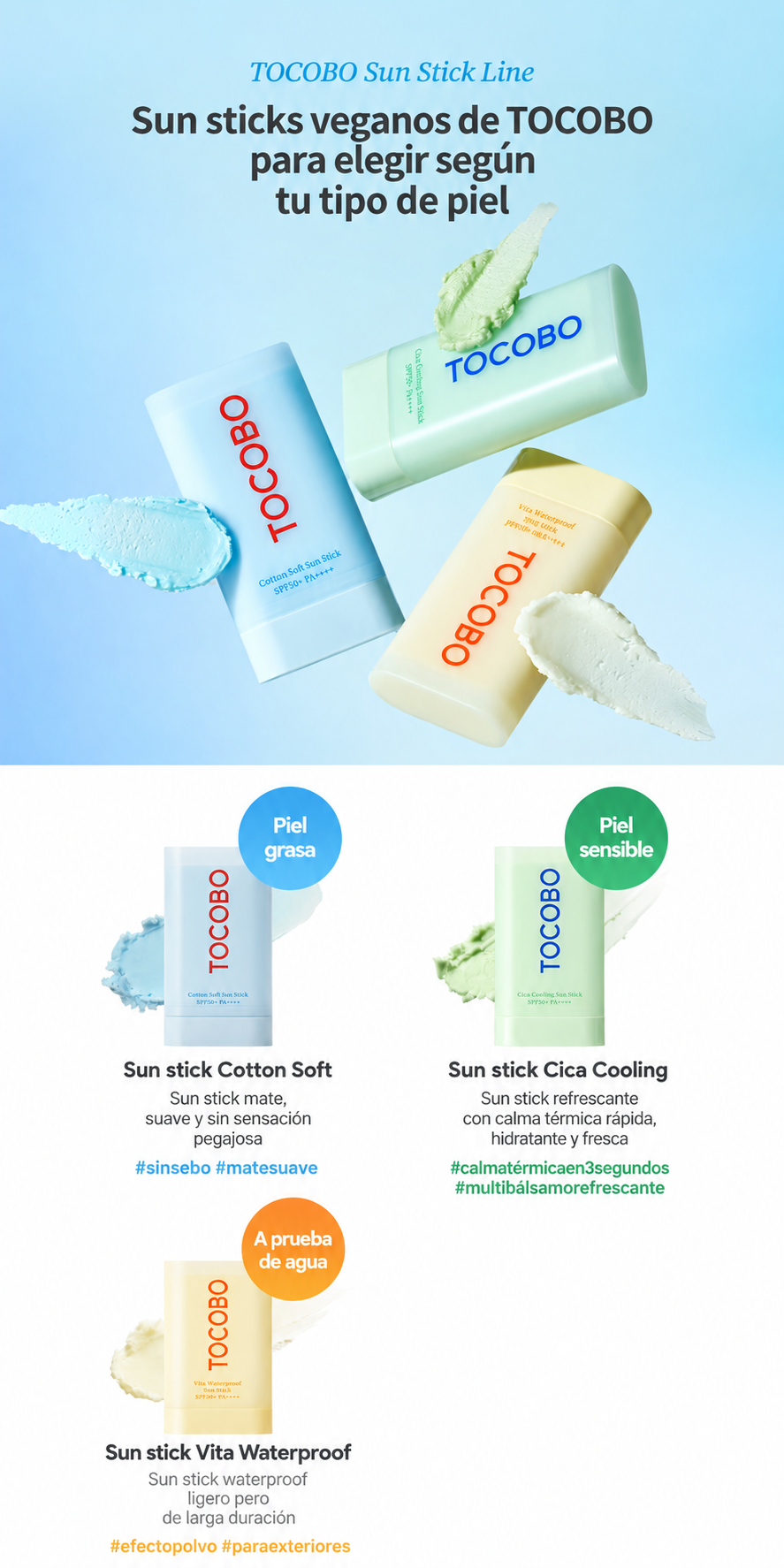 [ TOCOBO ] Cica Cooling Sun Stick SPF50+ PA++++ – 18 g