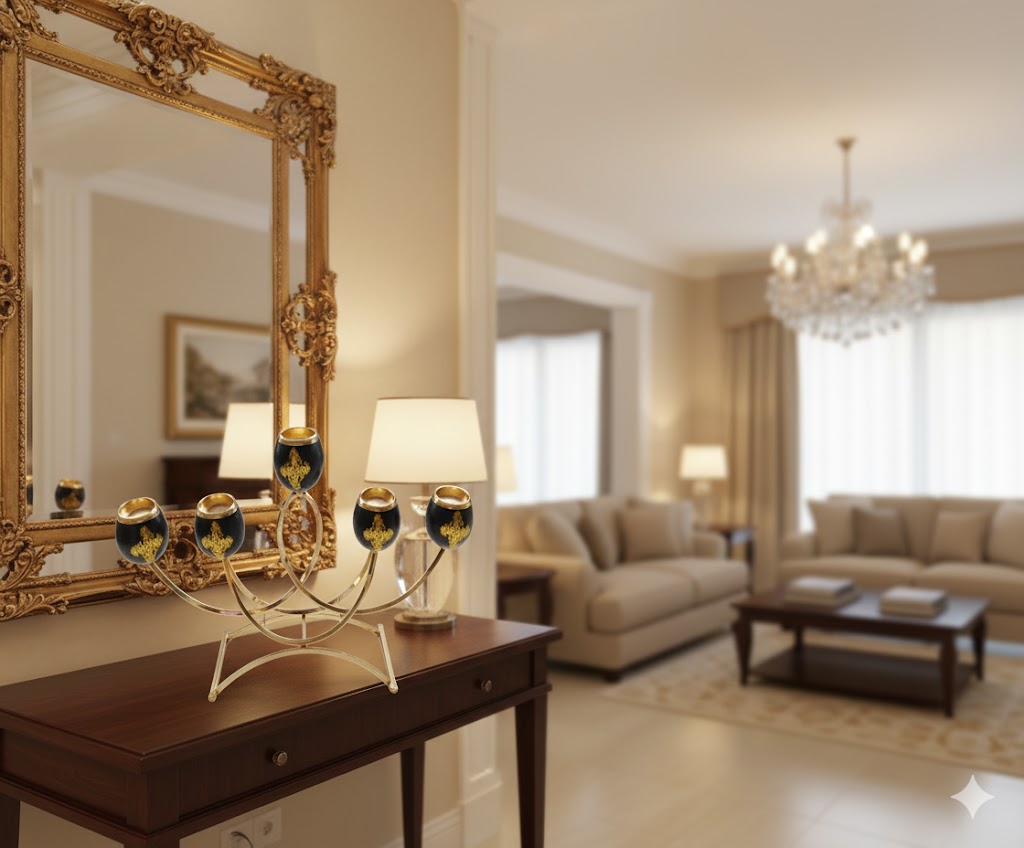 Candelabro de Metal – Decoración Elegante y Moderna ✨