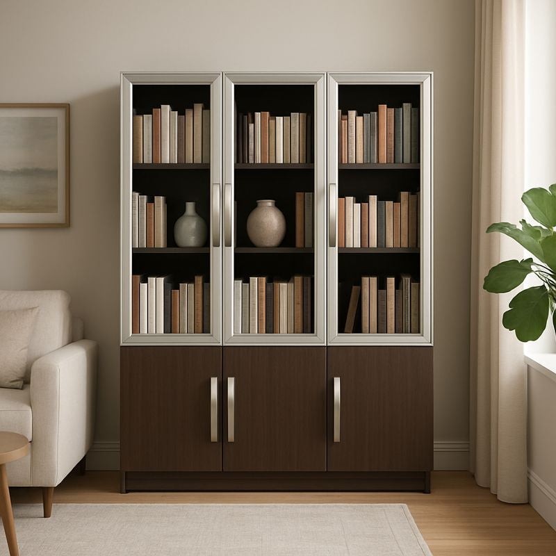 Librera con tres puertas
