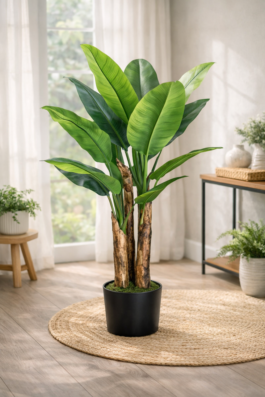 PLANTA ARTIFICIAL ALTA CON MACETA