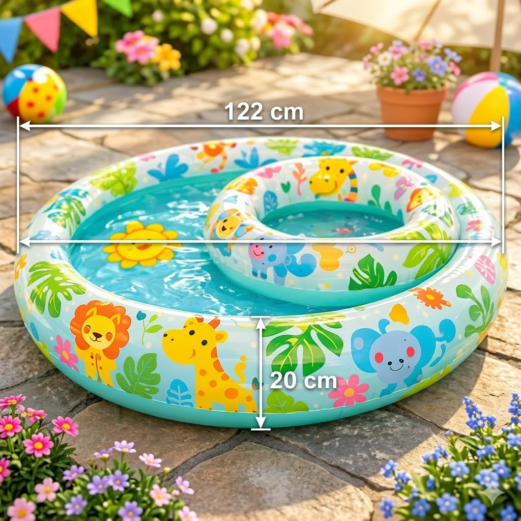 Piscinita para Niños con Diseño Animalitos