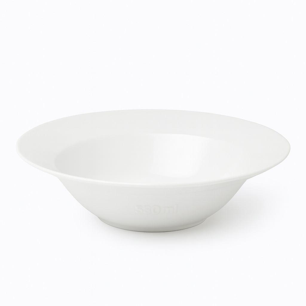 10" Tazon conico blanco